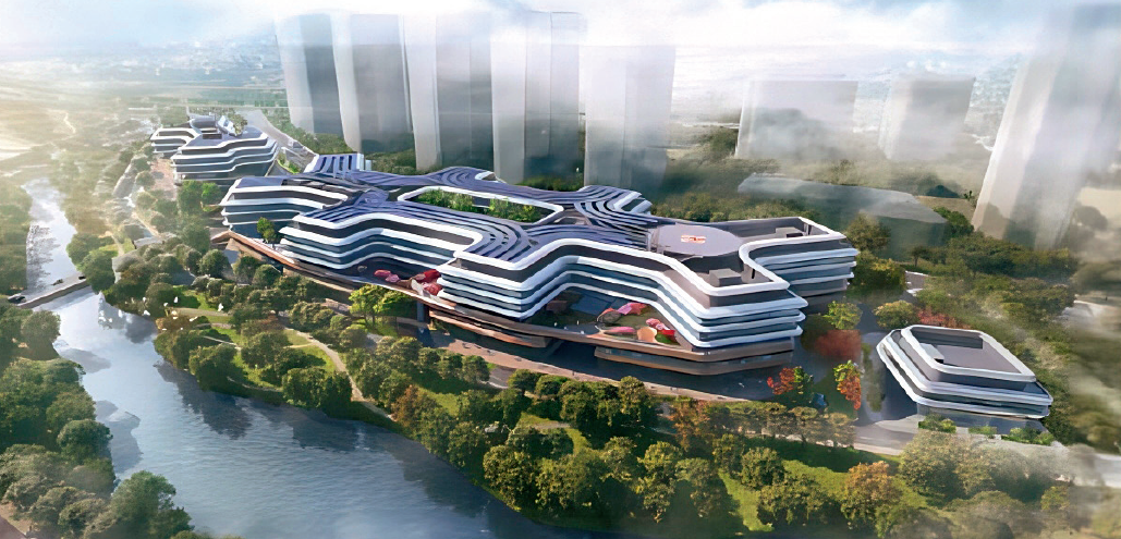 类比新加坡医院建筑,本土性医院公共空间设计案例来了