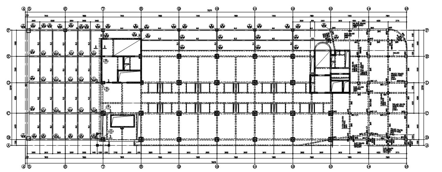 某综合楼钢结构加层加固建筑结构全套图纸